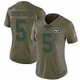 Women Nike Jets 5 Teddy Bridgewater Olive Salute To Service Limited Jersey Dzhi,baseball caps,new era cap wholesale,wholesale hats